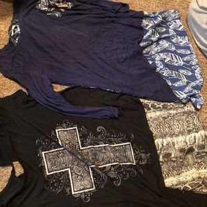 Two half sleeve group sale shirts